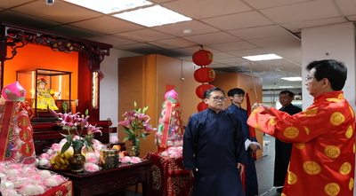 梨園薪火相傳 國立臺灣戲曲學院舉行祖師爺春季換袍祝壽大典